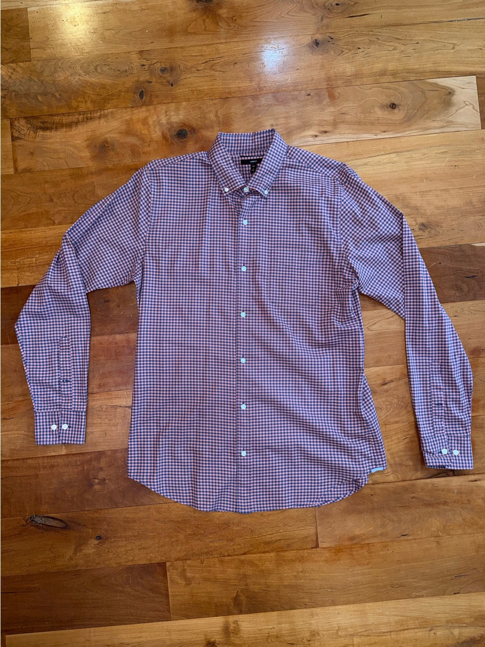 Bonobos The Stretch Everyday Shirt - Long Large in Rhoose Gingham - Tailored Fit